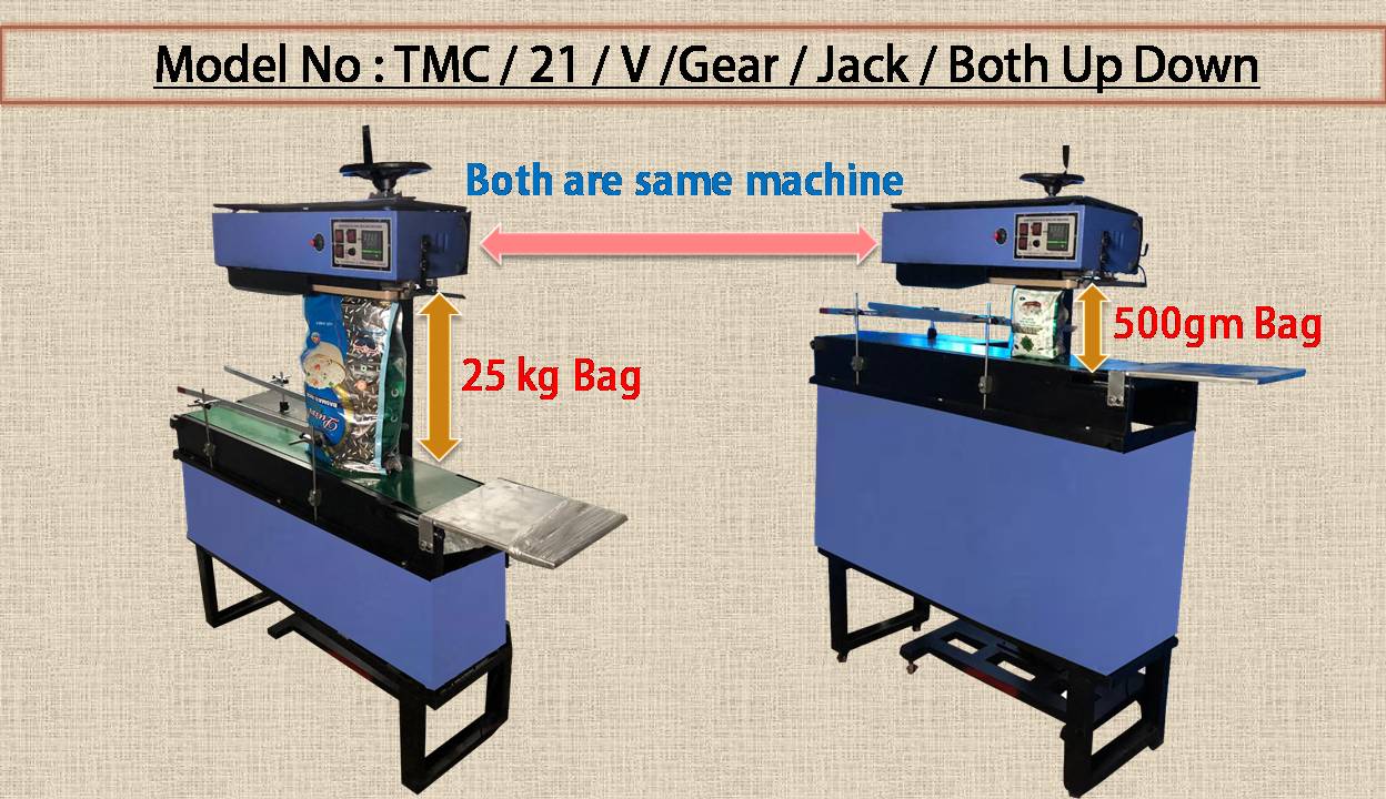 25 KG BAG & POUCH CONTINUOUS SEALING MACHINE (VERTICAL)