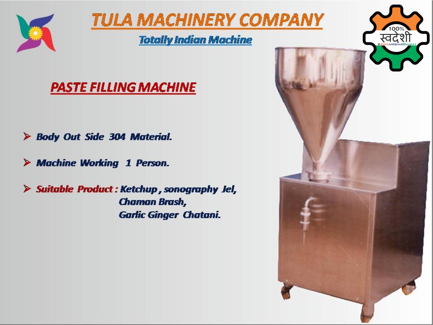 PASTE FILLING MACHINE