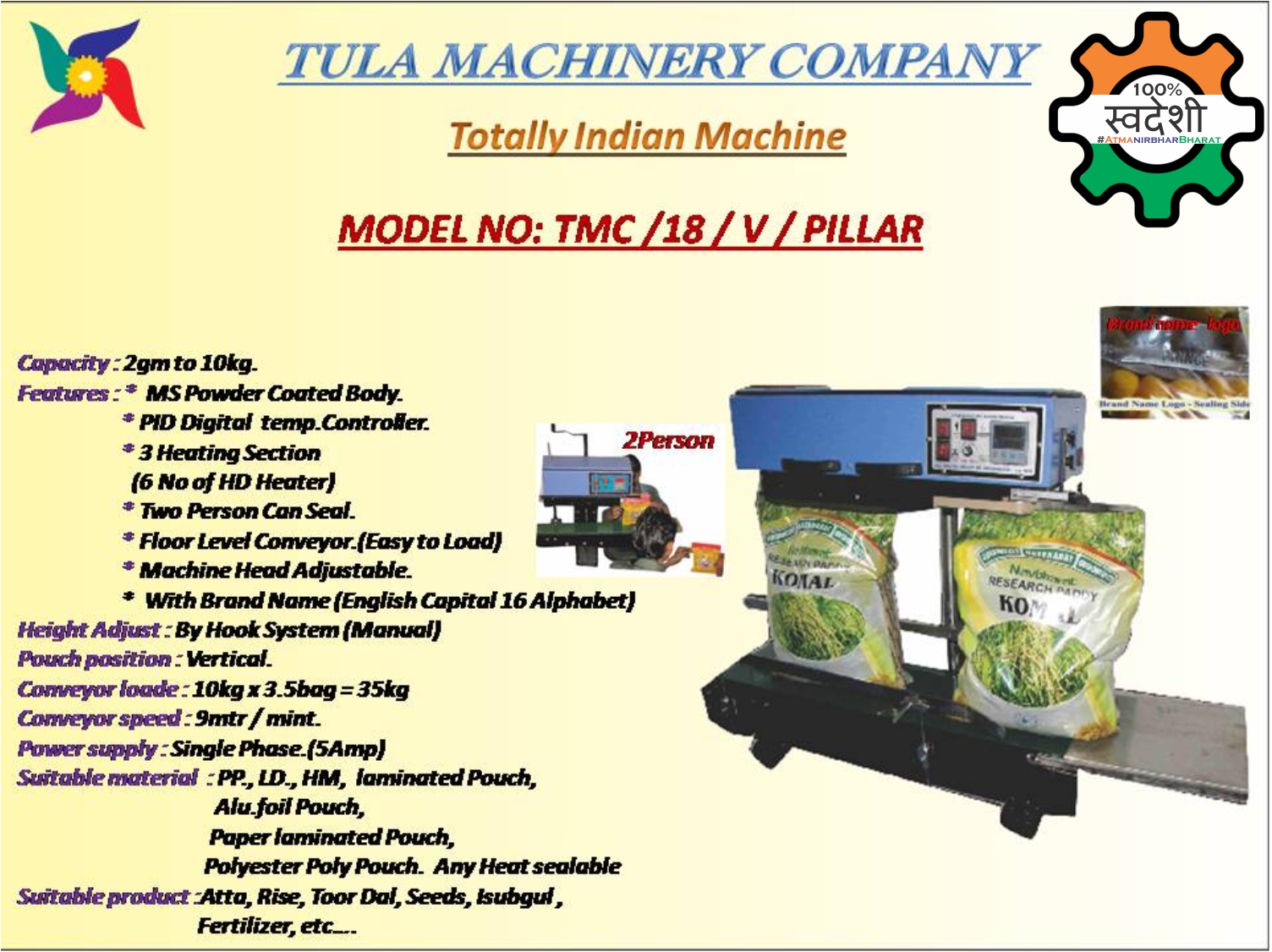 POUCH & BAG SEALING & PACKING MACHINE